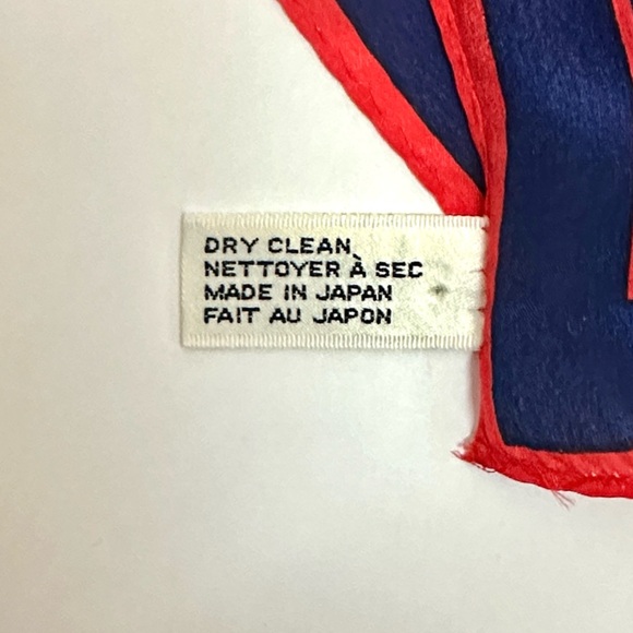 Vera Neumann Silk Square Scarf  Blue Floral Print made in Japan 29x29" - Picture 9 of 9